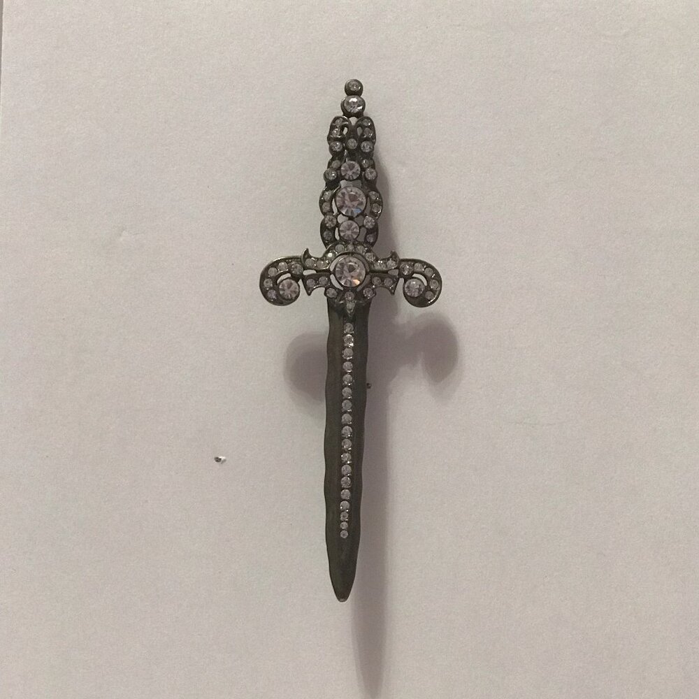 Rhinestone Sword Pin